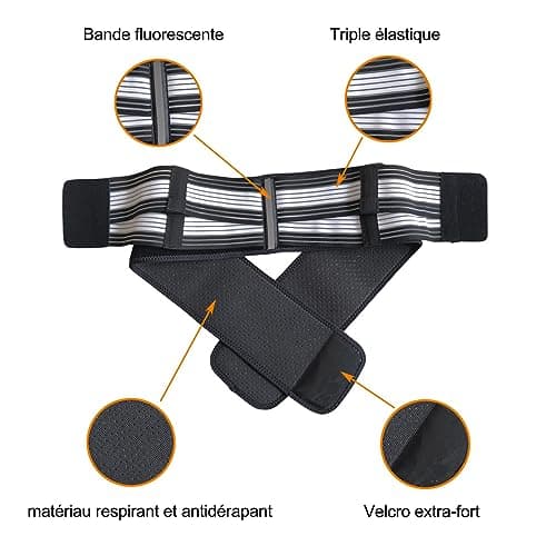 Paskyee Ceinture Sacro-iliaque améliorée pour les hanches et le bas du dos des femmes et des hommes qui soulagent les douleurs sciatiques, pelviennes, dans le bas du dos et des jambes