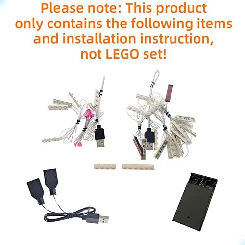 GEAMENT Jeu De Lumières Compatible avec Lego Confidential (Roller Coaster) - Kit D'éclairage LED pour Creator 10261 (Modèle de Bloc Non Inclus)