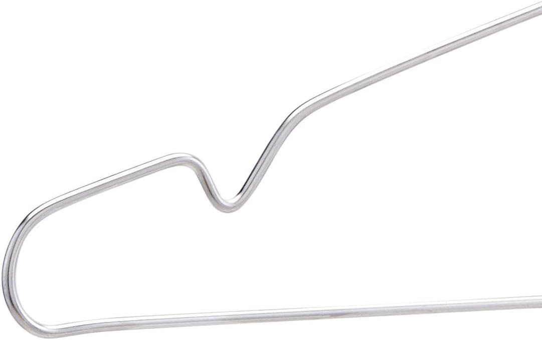 Amazon Basics cintres en acier inoxydable, 20 pièces, Chromé