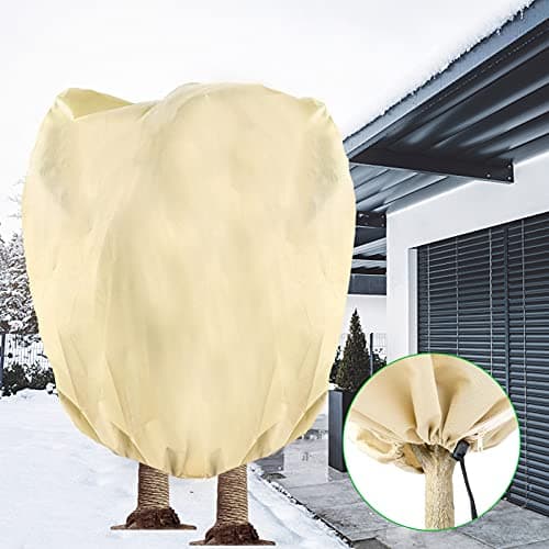 Tesmotor Housse D'hivernage, Housse de Protection pour Plantes, Voile d'hivernage économique Grande Capacité 80g/m2 - 360 x 250CM