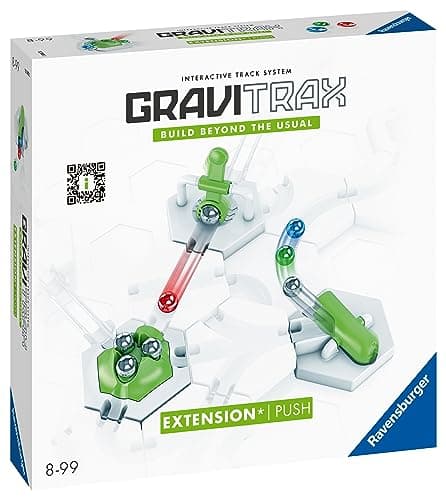 Ravensburger - GraviTrax - Extension Push - Marteau, TipTube, Volcan - Circuit de billes - Jeu de construction créatif - Parcours de billes à construir - Dès 8 ans - Version française - 22438
