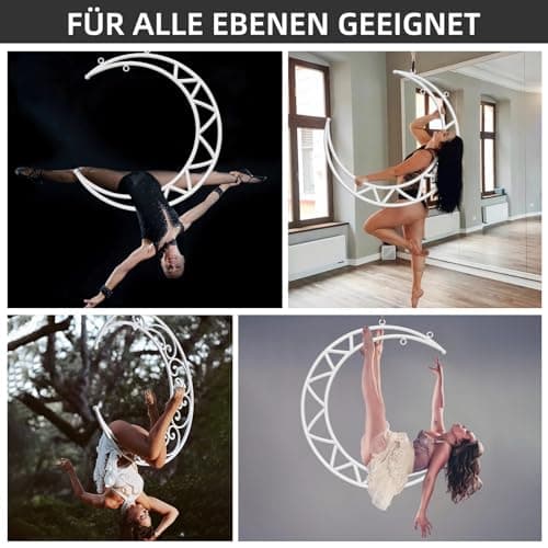 PRIOR FITNESS Hoop, Lyra Hoop, serviette de yoga aérienne, Hoop Fit, Aerial Hoop Ring Moon