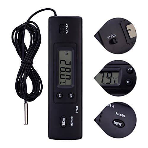 Capteur de sonde de thermomètre de compteur de température électronique LCD Digital Delaman câblé pour réfrigérateur