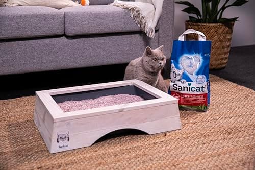 Sanicat - Litière Classic parfum Aloe Vera, Contrôle des odeurs pendant 7 jours, Absorption rapide, Produit de haute qualité pour l’hygiène de votre animal, Format : 4 L