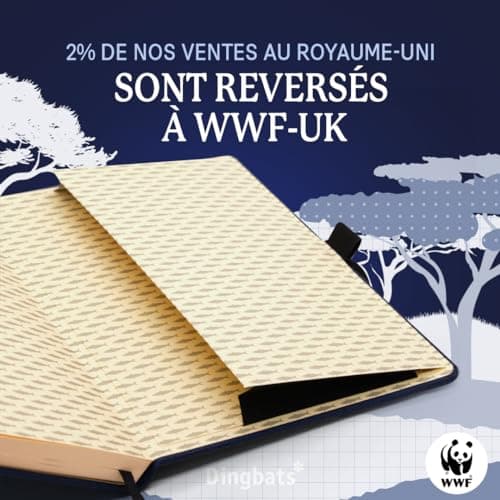 Dingbats - Carnet À Pointillés Pour Animaux Sauvages, Baleine Bleue, A5 - Carnet À Couverture Rigide - Papier Crème 100 G/m2 Résistant À L'encre