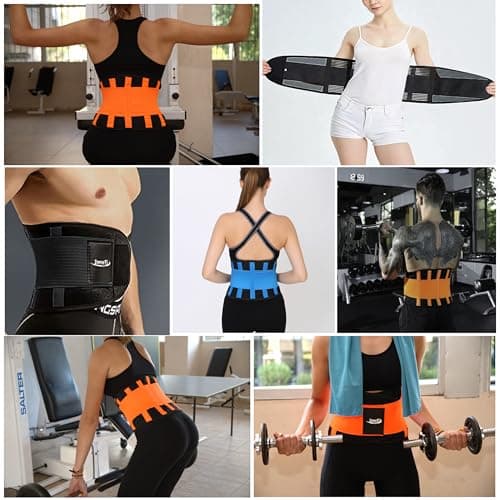 InnoTi Ceinture Lombaire pour Homme et Femme - Ceinture Dorsale de Soutien Lors D'activités Sportives, de Gym et au Travail - Prévient Les Blessures et Le Mal de Dos - Compression à Double Réglage XL