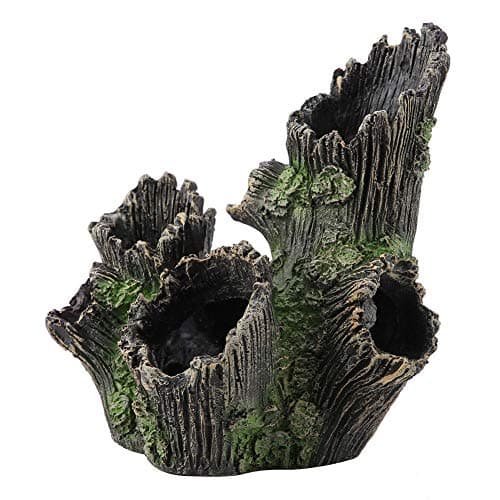 Aquarium Bois Flotté Décorations Réservoir Poissons Sinkable Résine Artificielle Creux Tronc d'arbre Ornement Fish Plant Habitat Décor en Bois Décor(ST-004A)