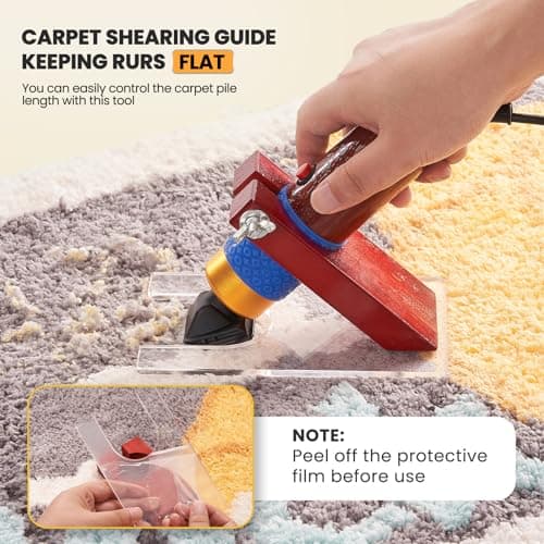 Riiai Kit de démarrage de Pistolet à tufting avec Coupe-Tapis, kit de Fabrication de Tapis, Pistolet à Moquette Cut Pile Loop Pile, Coupe-Tapis, tufting pour Sculpture
