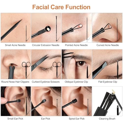 JUPEILI Kit Manucure Pedicure Coupe Ongle, 23pcs Pedicure Kit Complet, Professionnel Kit Manucure Adapté Coupe Cuticule Ongle et Repousse Cuticule, Manicure Kit Complet avec Coffret Cuir Inclus