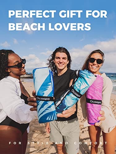OCOOPA Serviette de Plage en Microfibre Ultralégère, Séchage Rapide, Couverture de Plage Absorbante, Serviette de Bain Douce et Facile à Entretenir pour Le Fitness, Voyages, Plage, Natation, 160x80cm