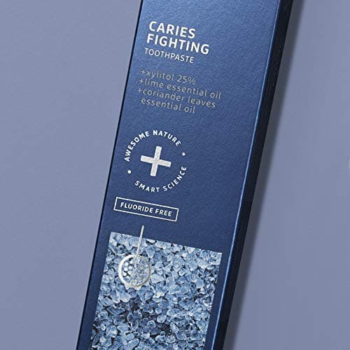 Ecodenta Dentifrice Sans Fluor Contre les Caries Dentifrice 100 ml I Au Xylitol Feuilles de Coriandre Huiles Essentielles de Tilleul