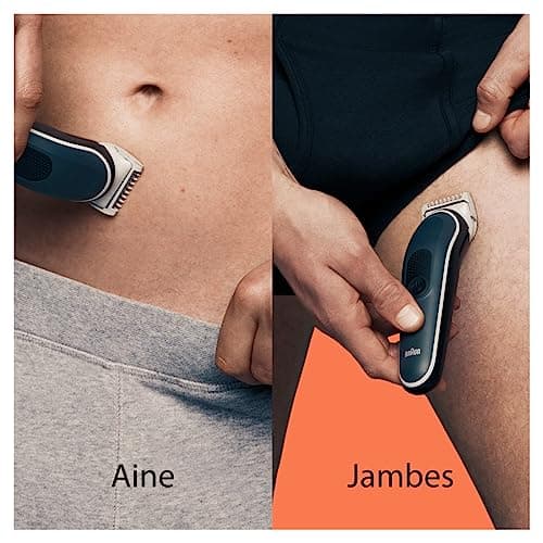 Braun Tondeuse Pour Le Corps Series 5 5370, Tondeuse Pour Le Corps Pour Homme, Pour Un Rasage Doux Du Corps