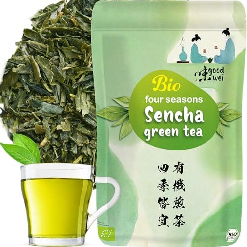 Thé vert Sencha Bio "Quatre Saisons" - Thé vert aromatique et - de 250g. Biologique, Naturel et Pur
