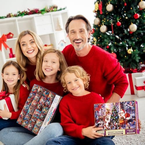 Calendrier de l'Avent Puzzle 2024, Puzzle de Noël 24 Jours Compte à Rebours, Jeux de Société pour Familles, Puzzle de Noël pour Adultes et Enfants, 1008 Pièces 70 x 50 cm