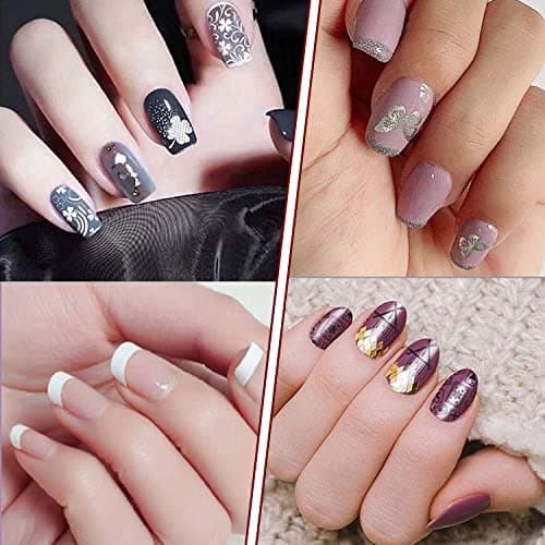 Lot de tampons à ongles 1 pièce - Tampons à ongles - Grattoir - Kit pour manucure française - 8 tampons - 1 grattoir - 1 tampon à ongles - Tampon à ongles - Gel