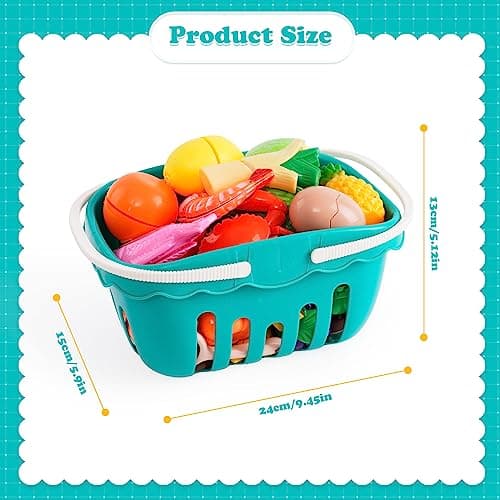 Fruits et Légumes Jouets Ustensile de Cuisine Jouet Enfant Coupe Fruits et Légumes Motricité Fine Jouet Bébé Jeux de Cuisine Cadeau de Pâques Enfant Fille Garçon 2 3 4 5 6 Ans
