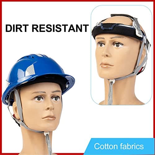 Lot de 2 Bandeau de Transpiration pour Casque de Sécurité Absorbant la Transpiration et Protégeant la Tête avec Un Coussin Anti Sueur, Confortable et Respirant pour Casque de Sécurité Lavable