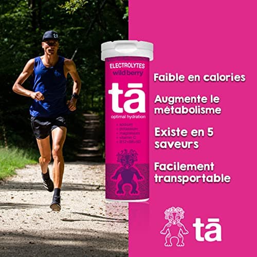 TA ENERGY - PACK x3 Tubes - Pastilles d'hydratation - Sels Minéraux - Vitamines - Faibles en calories - Réduit les crampes - MADE IN FRANCE (Fruits Rouges, x3)