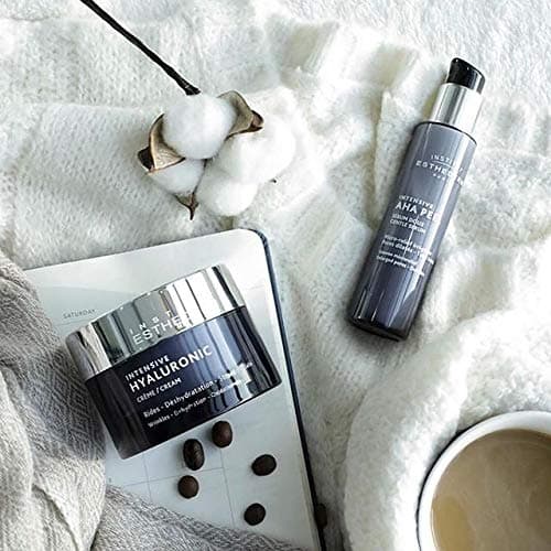 Institut Esthederm - Intensive Hyaluronic - Crème Anti Rides et Ridules - Lutte contre la Déshydratation, les Tiraillements - Pour une Peau Repulpée et Hydratée en Profondeur - Pot de 50 ml