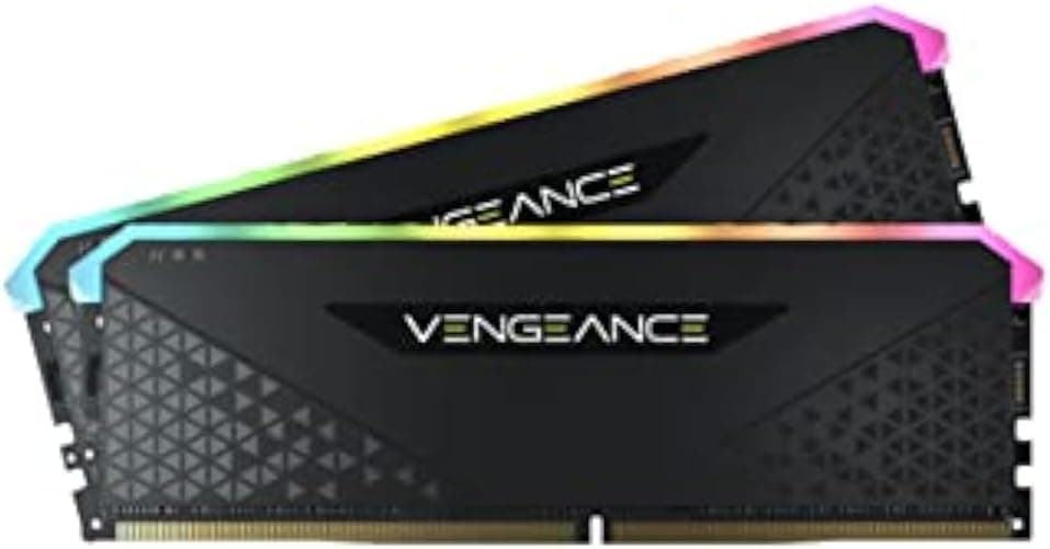 Corsair Vengeance RGB RS 16Go (2x8Go) DDR4 Jusqu'à 3200MHz C16 Mémoire de Bureau (Éclairage RGB Dynamique, Temps de Réponse Serrés, Compatible avec Intel & AMD 300/400/500 Series) Noir