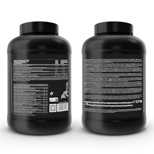 Weider Nitro Whey Super Formula (2,2kg) Goût Chocolat Praliné. 22g/dose Concentré et Isolat de Protéines de Lactosérum + 4,7g BCAA/dose, L-Glutamine et Vitamine B6, Sans Sucres Ajoutés, Sans Aspartame
