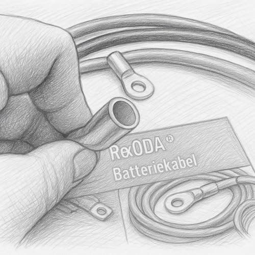 Exoda câble de batterie 70mm2 ensemble 2m rouge noir 4x cosse pour connexions fiables flexible adapté à diverses applications en électrotechnique et plus