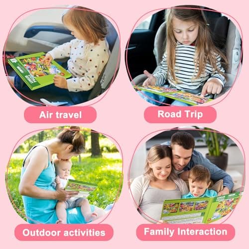ASTARON Puzzles magnétiques pour Enfants de 3 à 5 Ans, 20-25-30 pièces Puzzles d'apprentissage pour Les Voyages en Voiture, Jouets de Voyage, activités en Avion et en Voiture pour Enfants