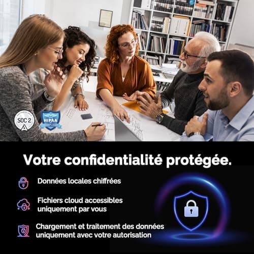 PLAUD Note Enregistreur Vocal IA avec Étui Dictaphone Enregistreur Vocal Numérique Contrôle par App Transcription et Résumé IA Prise en Charge de 112 Langues Conçu pour Conférences Réunions Appels