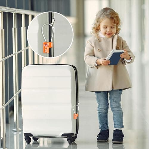 OW-Travel Cadenas Cable Clé TSA pour Valise. Cadenas Clef Antivol pour Bagages Casier Rangement Tente Camping. Cadenas USA. Accessoires de Voyage. Verrou a Cle Valise 1 Orange