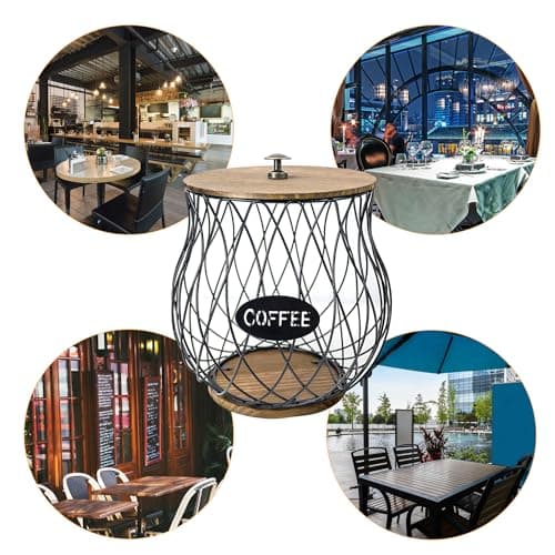 QUTHZZHY Support pour capsules de café, porte-dosettes de café, porte-verres K, dosettes d'expresso