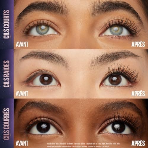 Maybelline New-York - Mascara Volume & Longueur - Sky High - Teinte : Space Diamond - 7,2 ml