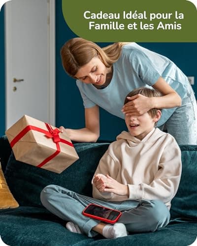 EDISHINE Lampe de Chevet en Bois à Trépied, Abat-jour en Lin, E27 Ampoule LED Incluse, 2700K Blanc Chaud, Lampe de Table Moderne pour Chambre à Coucher, Salon, Bureau, Hôtel, Blanc