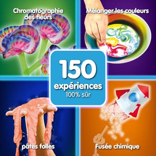 Science4you - Super Kit Scientifique pour Enfants +8 Ans - 150 Experiences Scientifiques et Activités Manuelles: Laboratoire de Chimie et Kit Volcan, Kits Éducatifs et Jeux Science Enfant 8-12 Ans