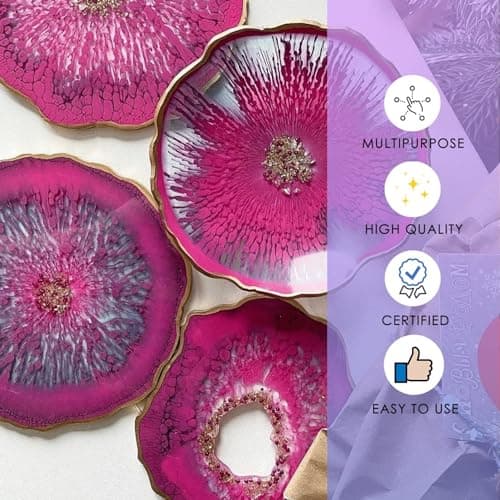 Icrystal Résine èpoxy – 0,75 Kg Resine Ultra Transparent - Pour la création de bijoux, River Table, créations artistiques, modélisme, Sans BPA - Assistance technique en Français