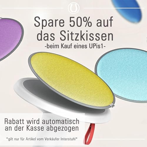 Interstuhl UPis1 - Tabouret Ergonomique à Effet Bascule - pour Un Dos Droit, Made in Germany avec Une Garantie de 10 Ans