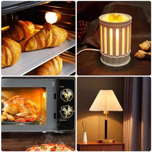 SCNNC Ampoule de Four E14 G45 220V Dimmable, Ampoule Four 300 Degré Résistante Lampe Four E14 400LM Blanc Chaud 2700K, 45MM Golf Ampoule E14 pour Four, Cuisinière, Micro-ondes, Lampe à Lave, Lot de 5
