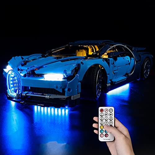 ZHLY Kit d'éclairage LED Compatible avec (Bugatti Chiron) LED Lumière Kit pour Lego 42083 (Baustein Modèle Modèle Non Incluse) (Version de la Télécommande)