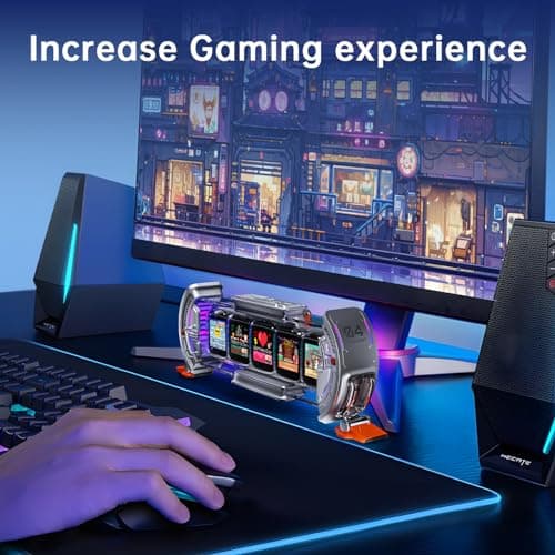 Divoom Times Gate WiFi Pixel Art Informative Display,5pcs 128 * 128 IPS Screen,LED Digital Clock Lights Decorative with APP Control for Gaming Room Setup Table Decoration Silver