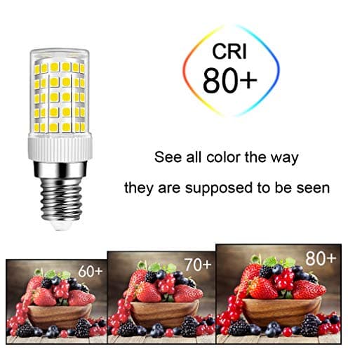 MENTA Ampoule LED E14 10W, Sans Scintillement, Blanc Froid 6000K, 800lm, Équivalent 80W Halogène, 86-LED, Économie d'énergie, Base en céramique, Non-dimmable, AC220-240V, Φ22*68mm, Lot de 10
