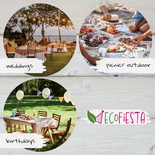 ECOFIESTA 5x Pompons papier de soie 25cm blanc - deco table mariage déco anniversaire fille decoration mariage table - lampion papier deco evjf