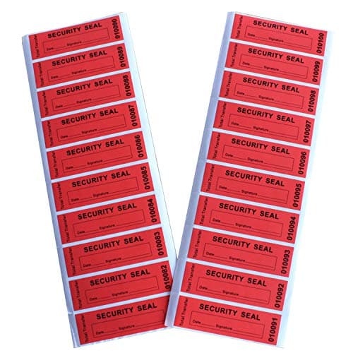 100 Pièces 25x85mm Rouge Autocollantes de Void Sécurité Total-Transférables | Sécurité Max, Message Instantané de Void, Film de Void Ultra-épais, Surface Universelle, SGS RoHs, pour Garantie et Preuve