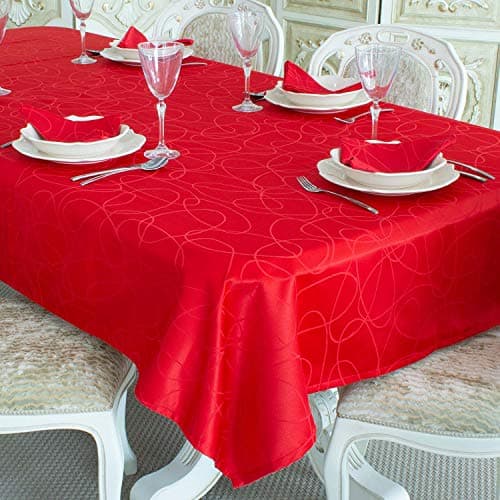 BGEUROPE Nappe - Antitache - Rouge - Réf. Lines - 150cm x 250cm