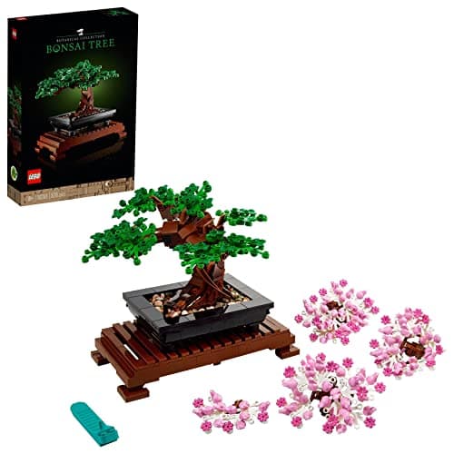 LEGO 10281 Icons Bonsaï, Projet de bricolage pour adultes, arbre pour la maison, collection botanique