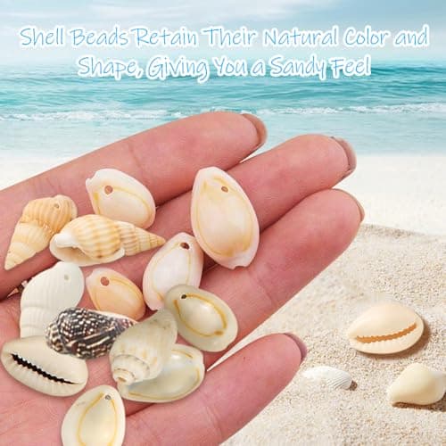 120pcs Perles de Coquillage Naturel Coquillage Conque avec Trou Spiral Perles Coquillage Decoration Perles Coquillage pour Bracelet Bijoux,Artisanat, Décoration de la Maison, Aquarium