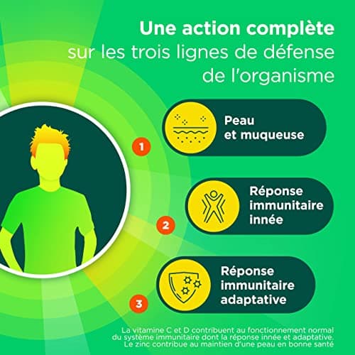 Berocca® Immunité Défense - Préparez vos défenses naturelles - Echinacée, Vitamine D, Vitamine C, et Zinc - Souche microbiotique- Complément alimentaire - 112 comprimés (2x56) - Fabriqué en France