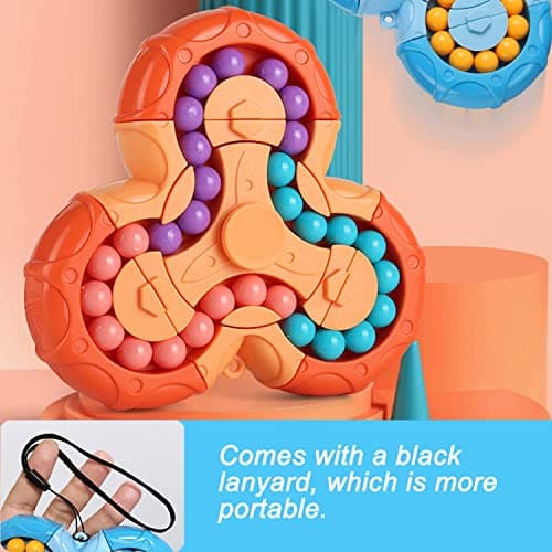 SUOXU Magic Bean Cube rotatif – Puzzle créatif à main, jouet éducatif de décompression, cadeau pour les enfants à partir de 3 ans, Pâques, Noël, anniversaire, Nouvel An