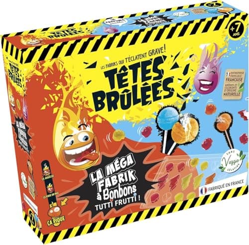 Silverlit - Têtes Brulées - La Mega fabrik à Bonbons Tutti Frutti - Fabriqué en France - Veggie - Crée ta Propre variété de Bonbons ! - Aromes et colorants 100% naturels - 54037