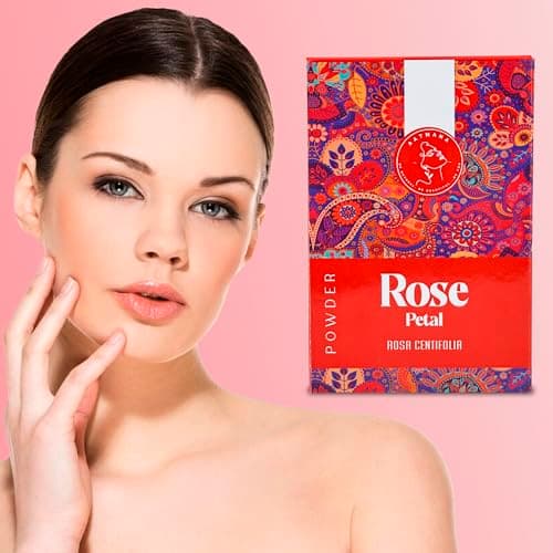 Poudre De Pétale De Rose AATMANA | Éclaircissement De La Peau Et Imperfections | Masque Gommage Cheveux & Visage | Hydratant Éclaircissant Pour La Peau | Masque Visage Minimizer Oil Control - 100g