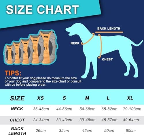 Manteau d'hiver pour Chien,Veste Chaude et Coupe-Vent pour Chien,Veste de Ski pour Chien avec Lumière LED,Gilet d'hiver pour Chien à Taille Ajustable,Convient pour Petit Moyen Grand Chiens (XS)