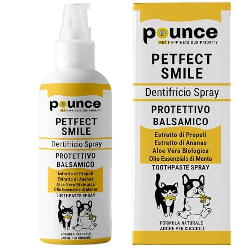 Dentifrice Chien Et Chat Spray 100ml 95% Naturel - Hygiène Buccale Supérieure Sans Rinçage, Effet Anti-Tartre Et Haleine Fraîche, Avec Propolis + Ananas + Menthe, Qualité Italienne